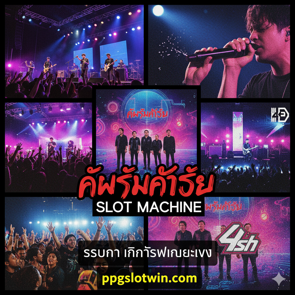 ภาพตัดปะ (Collage) หรือภาพรวมที่สรุปเรื่องราวเกี่ยวกับวง Slot Machine และผลกระทบของเพลง 'คำสุดท้าย' ประกอบด้วยภาพย่อยๆ หลายภาพ เช่น ภาพปกอัลบั้ม ภาพจากคอนเสิร์ต และข้อความภาษาไทย 'คำสุดท้าย' ที่จัดวางด้วยฟอนต์ที่มีสไตล์ ภาพใช้สไตล์ที่มีสีสันสดใส และได้รับอิทธิพลจากศิลปะป๊อปอาร์ต (Pop Art) มีการจัดวางแบบตารางหรือความวุ่นวายที่เป็นระเบียบ เพื่อให้ภาพรวมของการวิเคราะห์วงและเพลงในบทสรุป