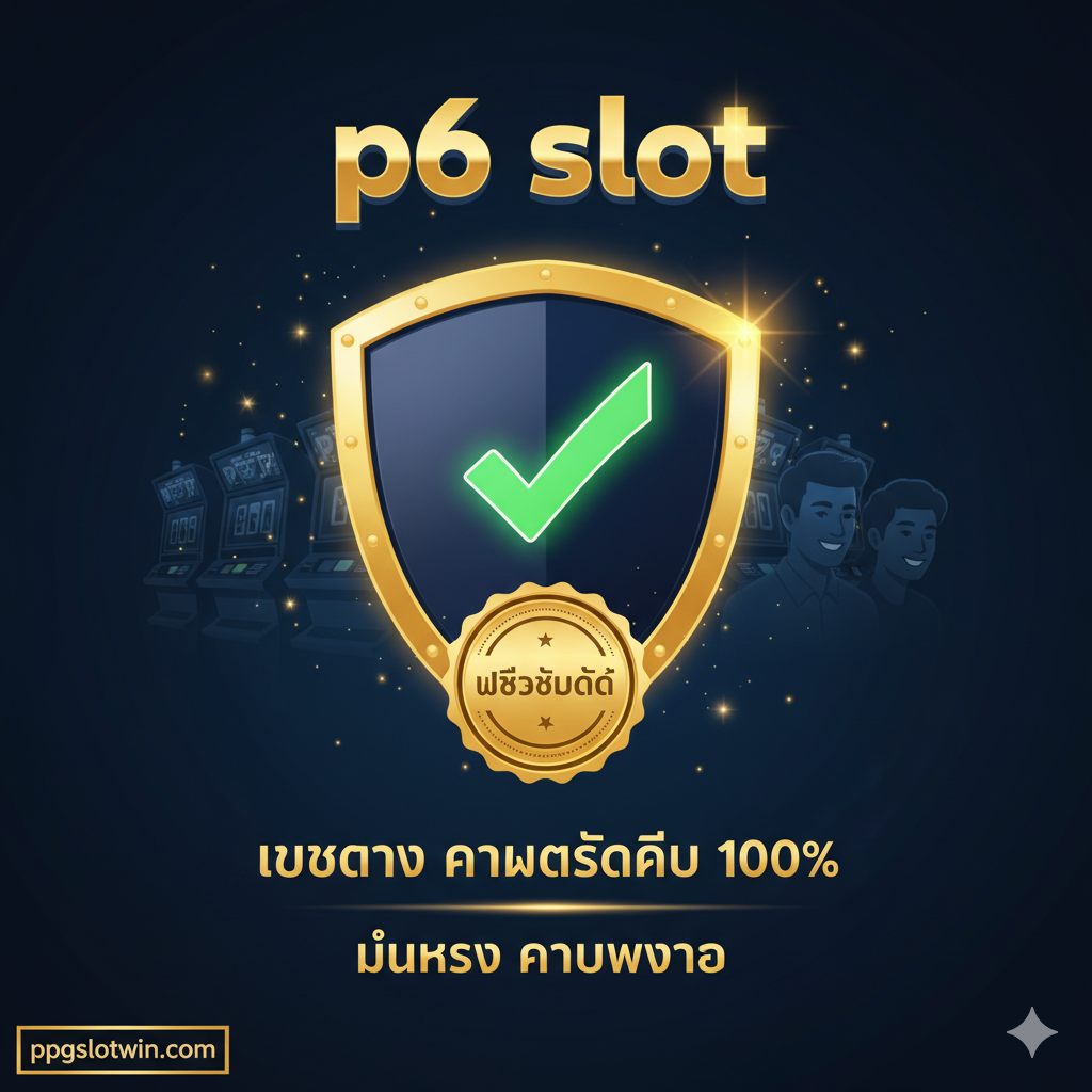 ภาพสรุปที่สร้างความมั่นใจและน่าเชื่อถือ เน้นย้ำความเป็น 'เว็บตรง' และ 'ความปลอดภัย 100%' ของ ppgslotwin มีสัญลักษณ์ของโล่ป้องกันขนาดใหญ่พร้อมเครื่องหมายถูก (Checkmark) สีเขียวสว่าง และตราประทับ 'TRUSTED' หรือ 'SECURE' มีภาพเงาของเครื่องสล็อตแมชชีนและผู้เล่นที่กำลังยิ้มอย่างพึงพอใจ โทนสีเข้มน้ำเงิน/ดำผสมกับสีทองเพื่อสื่อถึงความมั่นคงและความหรูหรา พร้อมข้อความสรุป 'มั่นคง ครบวงจร' เพื่อเป็นการปิดท้ายการขายอย่างสมบูรณ์