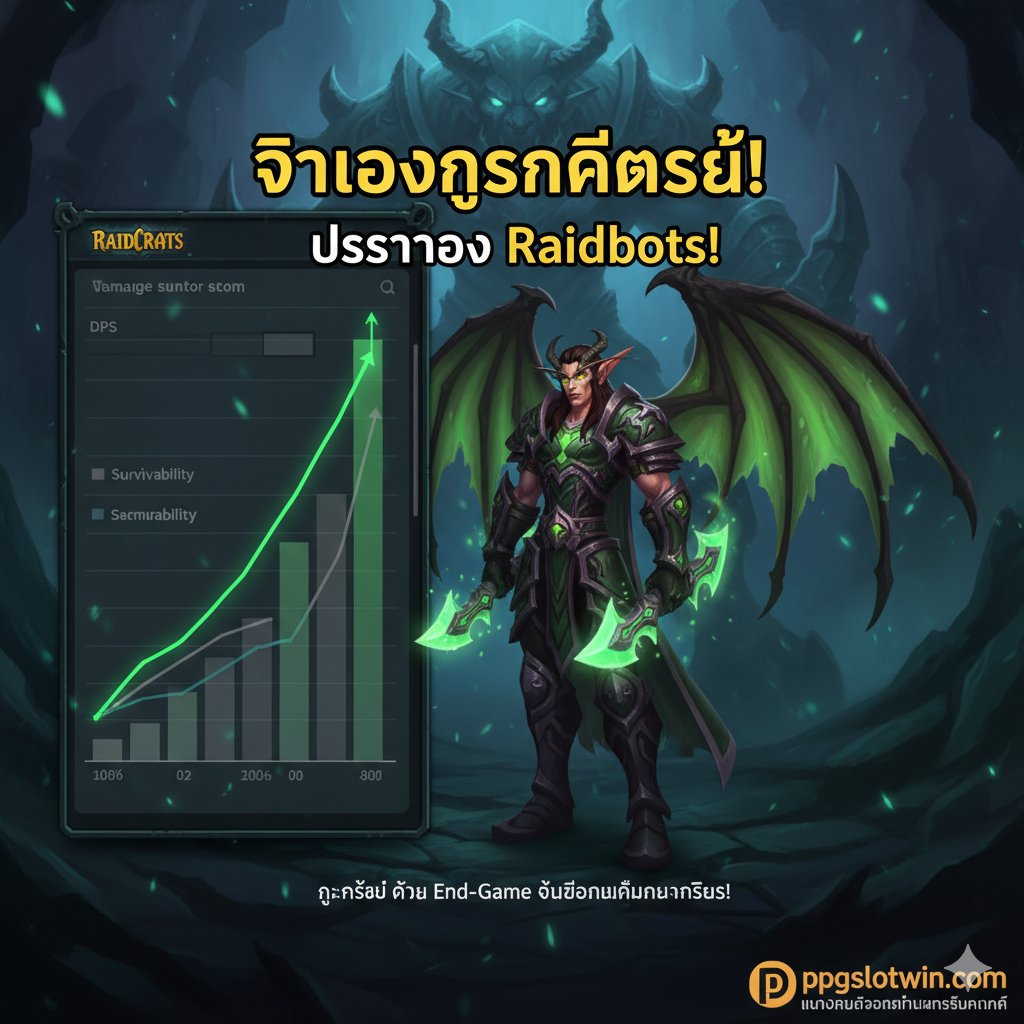 āļ āļēāļāļŠāļĢāļļāļāđāļĨāļ°āļāđāļāļāļīāļāđāļŦāđāļāļŠāļļāļāļāđāļēāļĒāđāļāļĩāđāļĒāļ§āļāļąāļāļāļ§āļēāļĄāļŠāļģāļāļąāļāļāļāļāļāļēāļĢāļāļģāļĨāļāļ (Sim) āļ āļēāļāļāļ§āļĢāđāļŠāļāļāļŦāļāđāļēāļāļāļŦāļĢāļ·āļāļāļīāļāđāļāļāļĢāđāđāļāļāļāļĩāđāļāļģāļĨāļāļ (Mock-up) āļāļāļāđāļāļĢāđāļāļĢāļĄ 'Raidbots' āļŦāļĢāļ·āļāđāļ§āđāļāđāļāļāđ Sim āļāļąāļ§āļĨāļ°āļāļĢ āļāļĢāđāļāļĄāļāļĨāļĨāļąāļāļāđ DPS/Survivability āļāļĩāđāļāļļāđāļāļŠāļđāļāļāļķāđāļāđāļāđāļāļāļĢāļēāļ āđāļŠāļāļ Demon Hunter āđāļāļāđāļēāļāļēāļāļāļĩāđāļāļĢāļ°āļŠāļāļāļ§āļēāļĄāļŠāļģāđāļĢāđāļāļāļĒāđāļēāļāļĄāļąāđāļāđāļ āļĄāļĩāļāđāļāļāļ§āļēāļĄ 'Sim Your Gear!' āļŦāļĢāļ·āļ 'Check Raidbots' āļāļąāļ§āđāļŦāļāđāļāļģāļāļąāļāļāļĒāļđāđāđāļāļ·āđāļāđāļāđāļāļĒāđāļģāļāļķāļāļāļąāđāļāļāļāļāļŠāļļāļāļāđāļēāļĒāļāļāļāļāļēāļĢ Gearing āļāļĩāđāļŠāļģāļāļąāļāļāļĩāđāļŠāļļāļ āđāļāđāļāļ āļēāļāļāļĩāđāđāļŦāđāļāļ§āļēāļĄāļĢāļđāđāļŠāļķāļāļ§āđāļē 'āļāļļāļāļāļĢāđāļāļĄāđāļĨāđāļ§āļāļĩāđāļāļ°āļĨāļļāļĒ End-Game!' āļāđāļ§āļĒāļāđāļāļĄāļđāļĨāļāļĩāđāđāļĄāđāļāļĒāļģāļāļĩāđāļŠāļļāļ