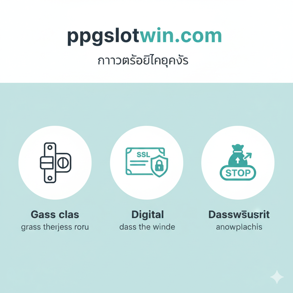 信息图表风格的图片，以三个清晰的图标并列展示文章中提到的三种“锁”：物理锁、数字锁、利润锁。左侧是一个现代免钻孔夹式玻璃锁图标，中间是一个带挂锁的SSL证书/盾牌图标，右侧是一个停止按钮或带有向上箭头的钱袋图标。背景应保持简洁专业，使用与ppgslotwin.com网站相符的蓝色或绿色调。每个图标下方配有简洁的荷兰语标签，强调安全性和控制性，视觉上引导读者理解安全的多层面。