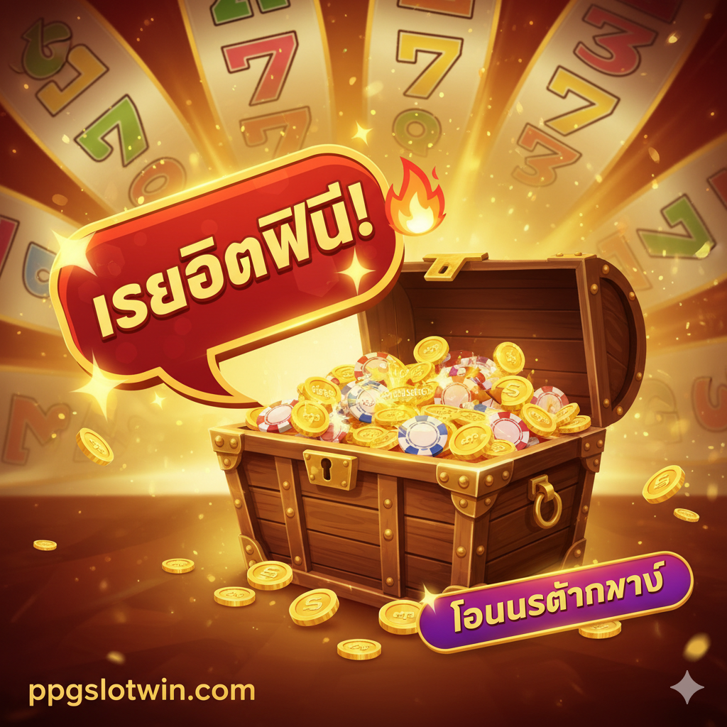 优势图片聚焦于'Alexistogel เครดิตฟรี (Free Credit)' และ 'โบนัสต้อนรับ (Welcome Bonus)'。画面中心เป็น宝箱ทองคำที่เต็มไปด้วยเหรียญและประกายดาว