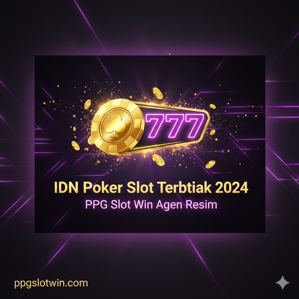 Gambar berfokus pada kemudahan dan fleksibilitas deposit. Visual utama harus menampilkan tumpukan chip poker dan koin emas yang meluap dari layar ponsel pintar. Di sekitar ponsel, tampilkan ikon-ikon logo E-Wallet populer Indonesia (DANA, OVO, GoPay) dan ikon pulsa, semuanya terhubung dengan panah yang mengarah ke logo 'PPG Slot Win'. Gaya visualnya harus bersih dan modern, dengan penekanan pada 'Deposit E-Wallet Resmi' dan 'Pulsa Tanpa Potongan' untuk menonjolkan fitur utama situs.