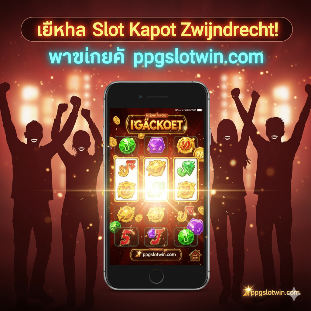 ออกแบบ成一个视觉双คม (Dual meaning) 的概念图。左侧是一个破损的โลโก้ล็อค (broken lock symbol) หรือมือถือที่หน้าจอแตก (a cracked smartphone screen), พื้นหลังเป็นภาพมืดหรือโทนสีน้ำเงิน/เทาเย็น (blue/grey cool tone) สื่อถึงปัญหา 'Slot Kapot Zwijndrecht' (ล็อคเสีย). ขวามาถึงด้านขวา, มีภาพเหรียญทองคำที่กำลังไหลทะลักออกมาจากสัญลักษณ์สล็อตแมชชีน หรือสัญลักษณ์ '777' ที่กำลังระเบิดออกด้วยแสงสีทอง/ส้ม (gold/orange burst) และประกายไฟ, สื่อถึง 'Kapot' ในความหมายของ 'แจ็คพอตแตกยับ' ที่ ppgslotwin.com. ตรงกลางมีข้อความไทยตัวหนาว่า 'เปลี่ยน Kapot ปัญหา เป็น Kapot แจ็คพอต'. สไตล์ภาพควรเป็นดิจิทัลอาร์ตที่มีพลังงานสูงและคอนทราสต์ชัดเจน.