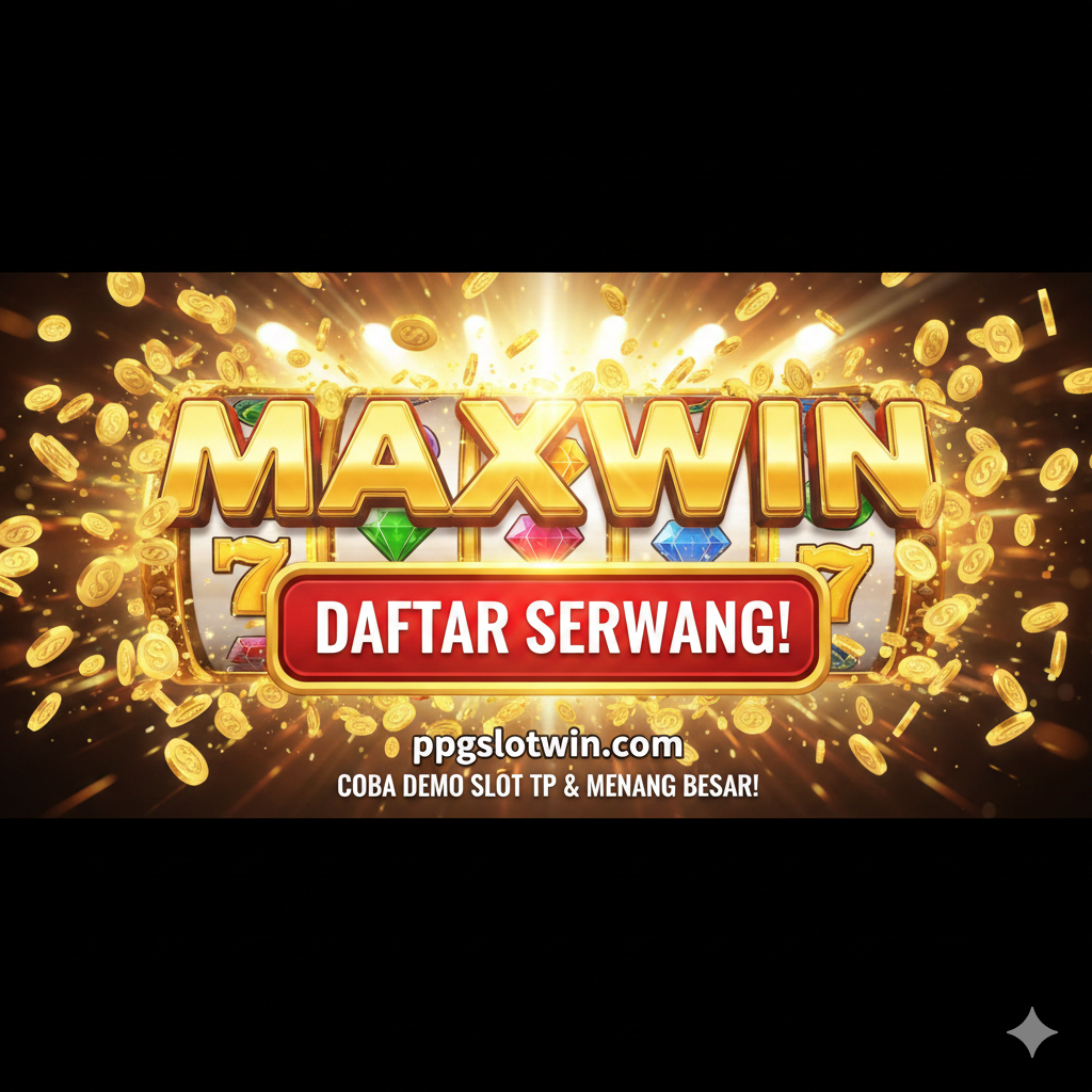 Visual yang memotivasi dan mendorong tindakan (Call-to-Action). Tampilkan latar belakang layar Big Win dengan tombol besar 'DAFTAR SEKARANG' yang menonjol.